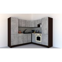 Bucatarie de Colt GENA NEW 11 DR. 210-230, Cu Corp de Cuptor, Wenge / Decor 4298